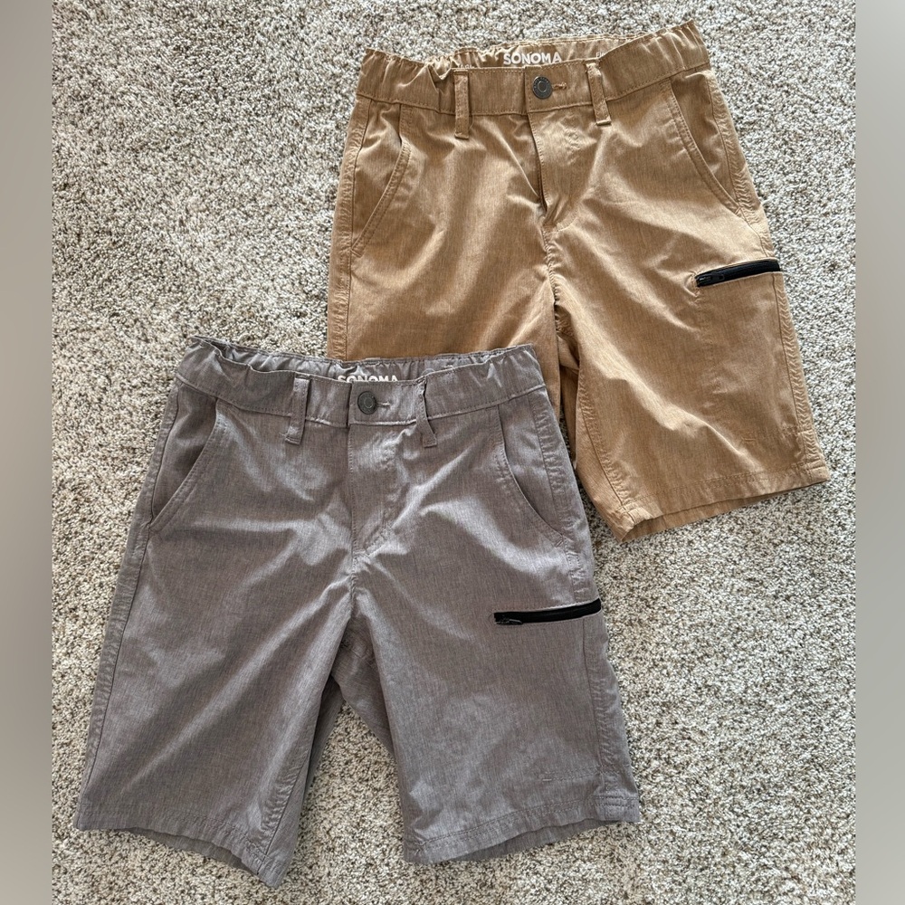 Sonoma Flexwear Shorts - Gray & Tan